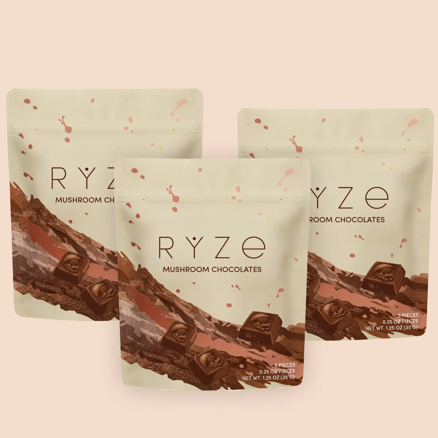 Mushroom Chocolates Rye (15 pieces) O6 D6