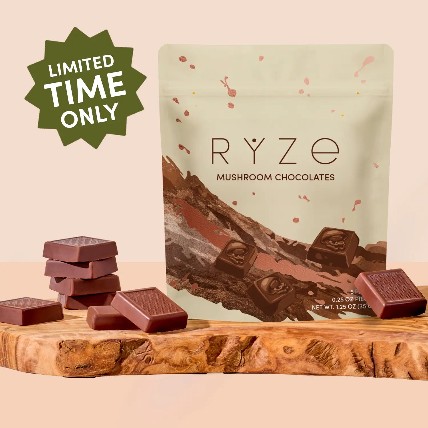 Mushroom Chocolates Rye (15 pieces) O6 D6