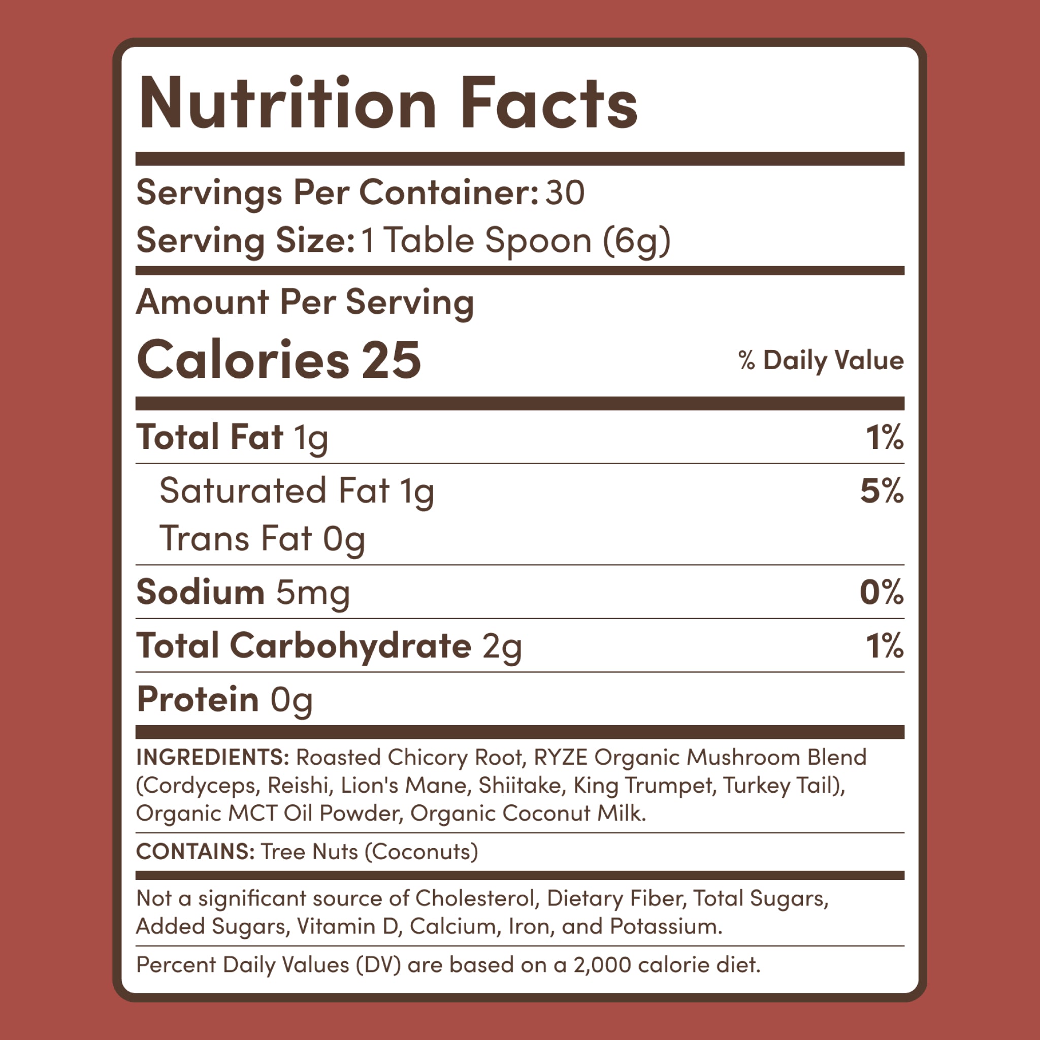 Mushroom Chicory (30 Servings) Z6 4g
