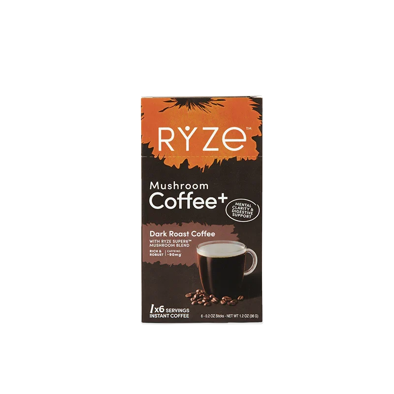 Dark Roast Mushroom Coffee Carton K9 ch