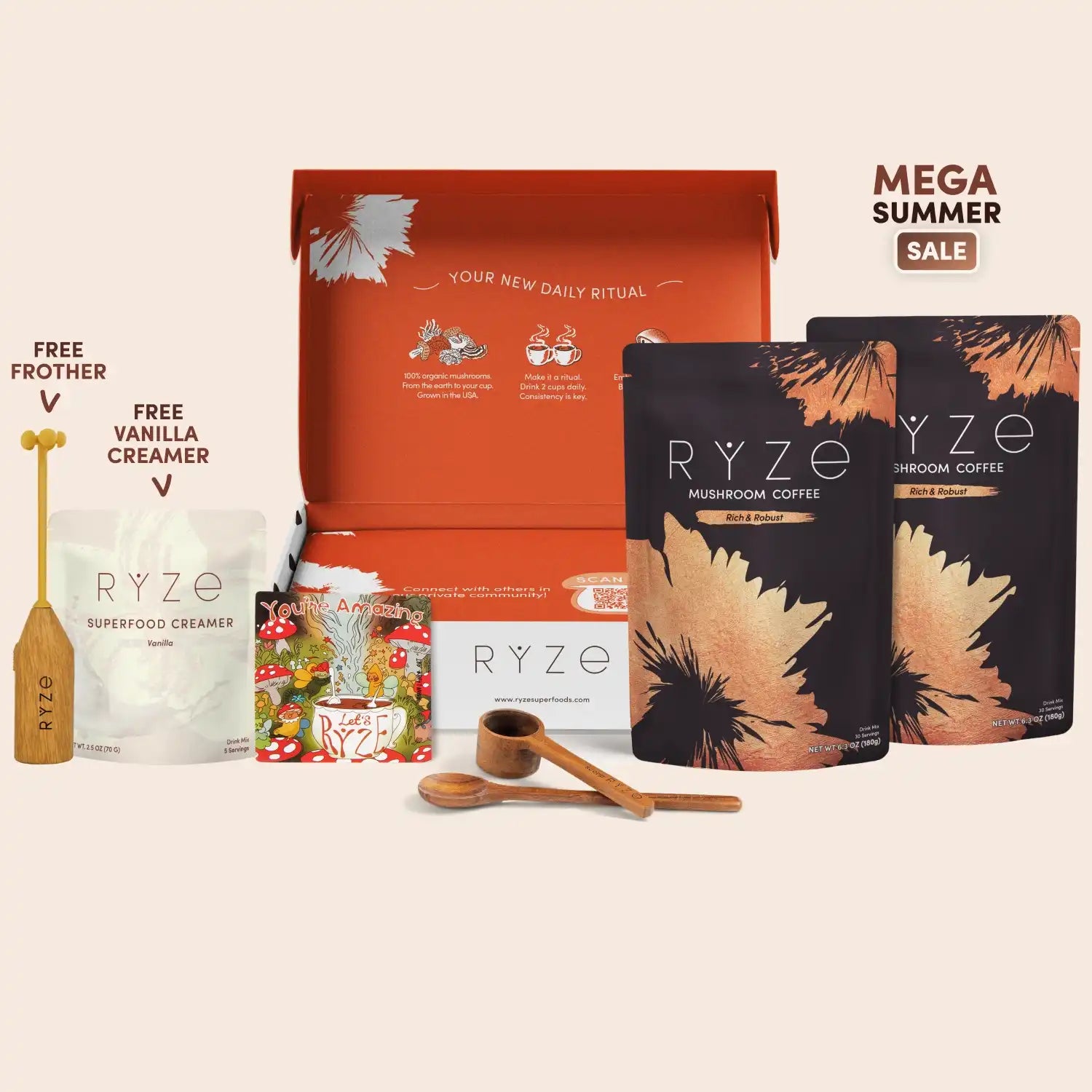 Mushroom Coffee Dark Roast Starter Kit (Upgrade) I0 SF
