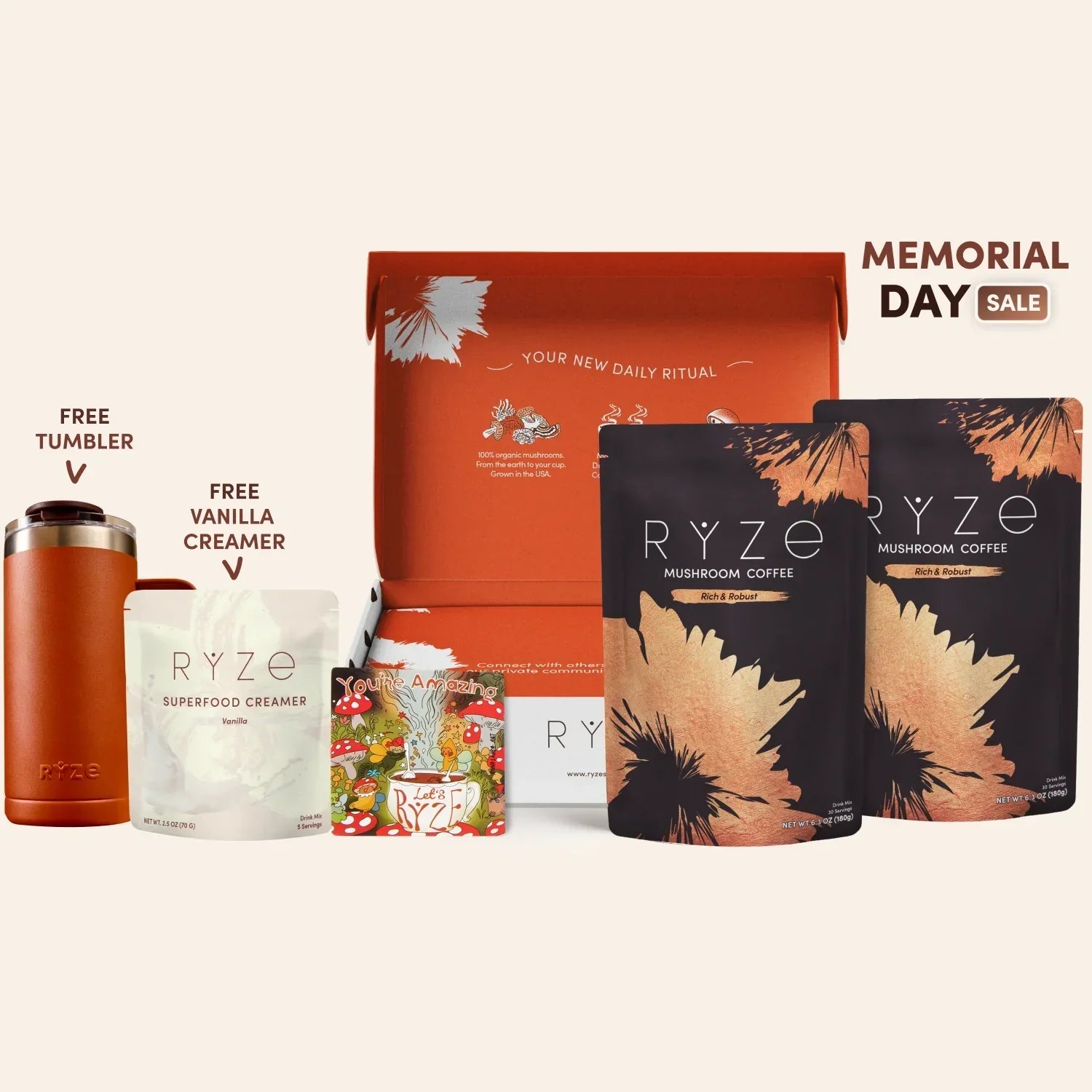 Mushroom Coffee Dark Roast Starter Kit 60 Serving I1 hZ