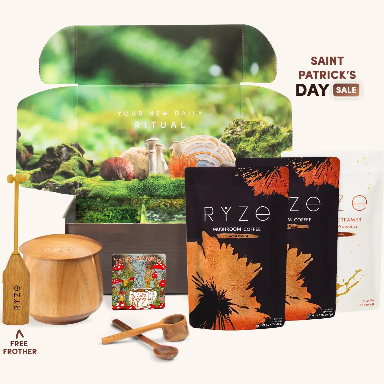 Mushroom Coffee Ritual Set W5 Hq