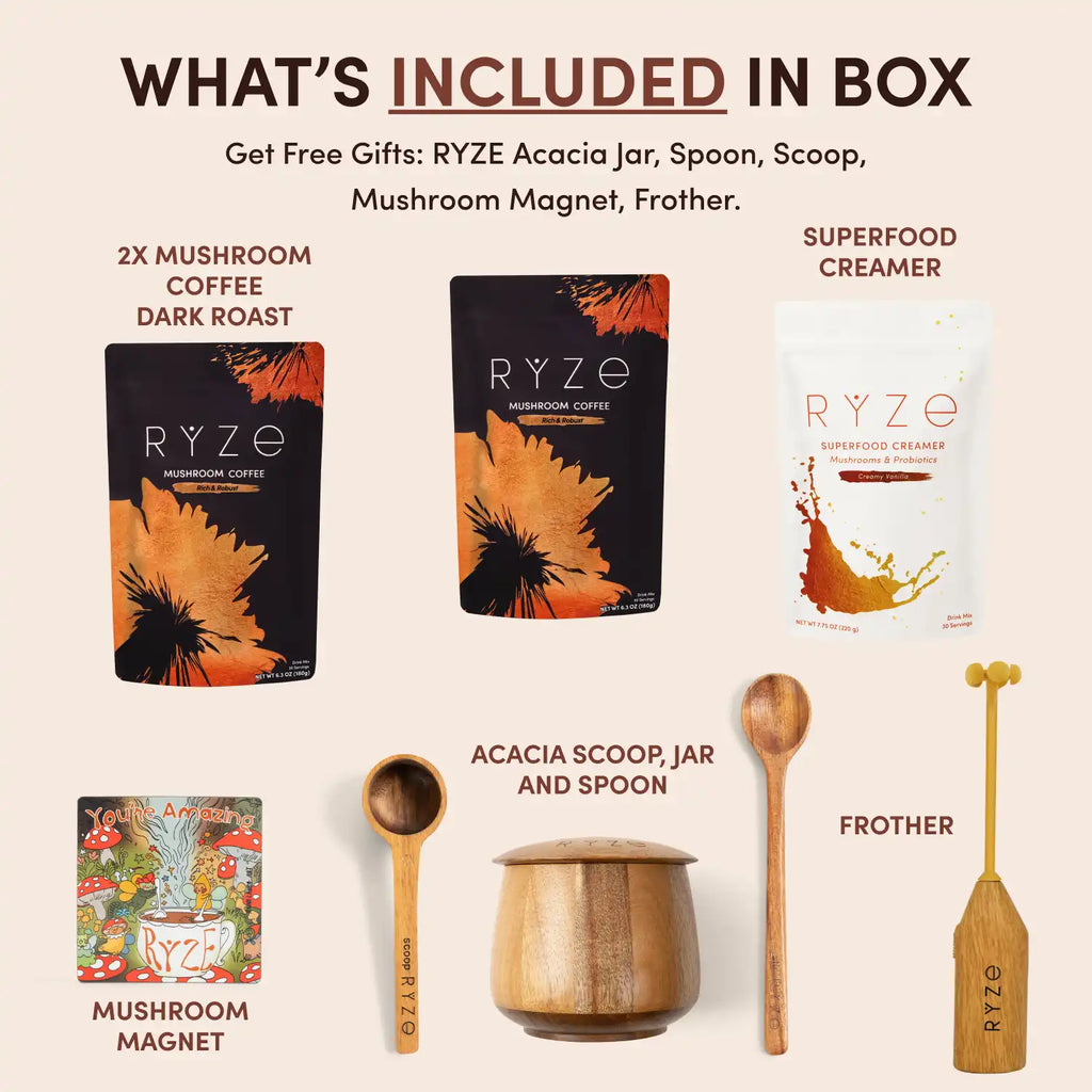 Mushroom Coffee Ritual Set W5 Hq