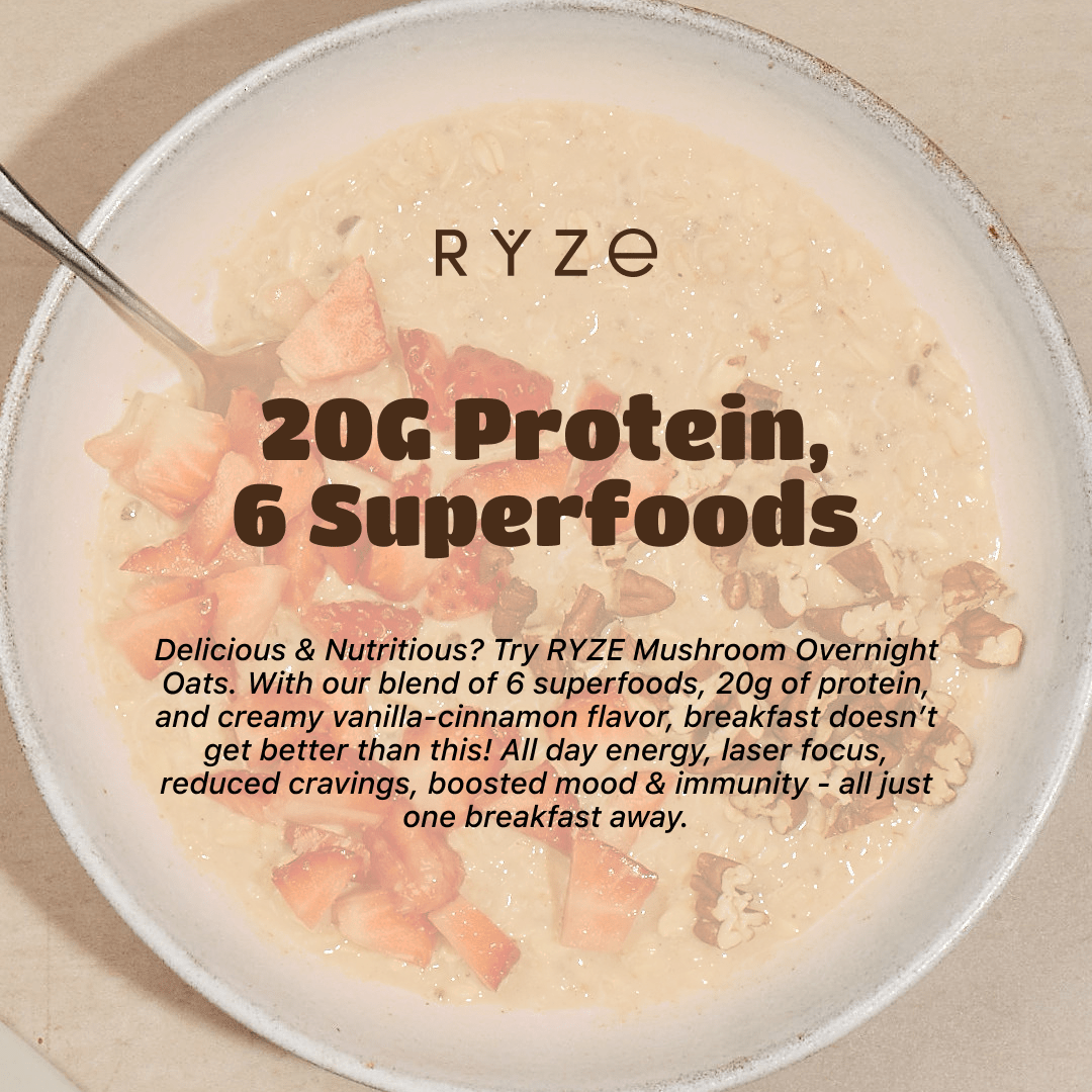 Mushroom Overnight Oats Pack (28 Servings) I3 8F