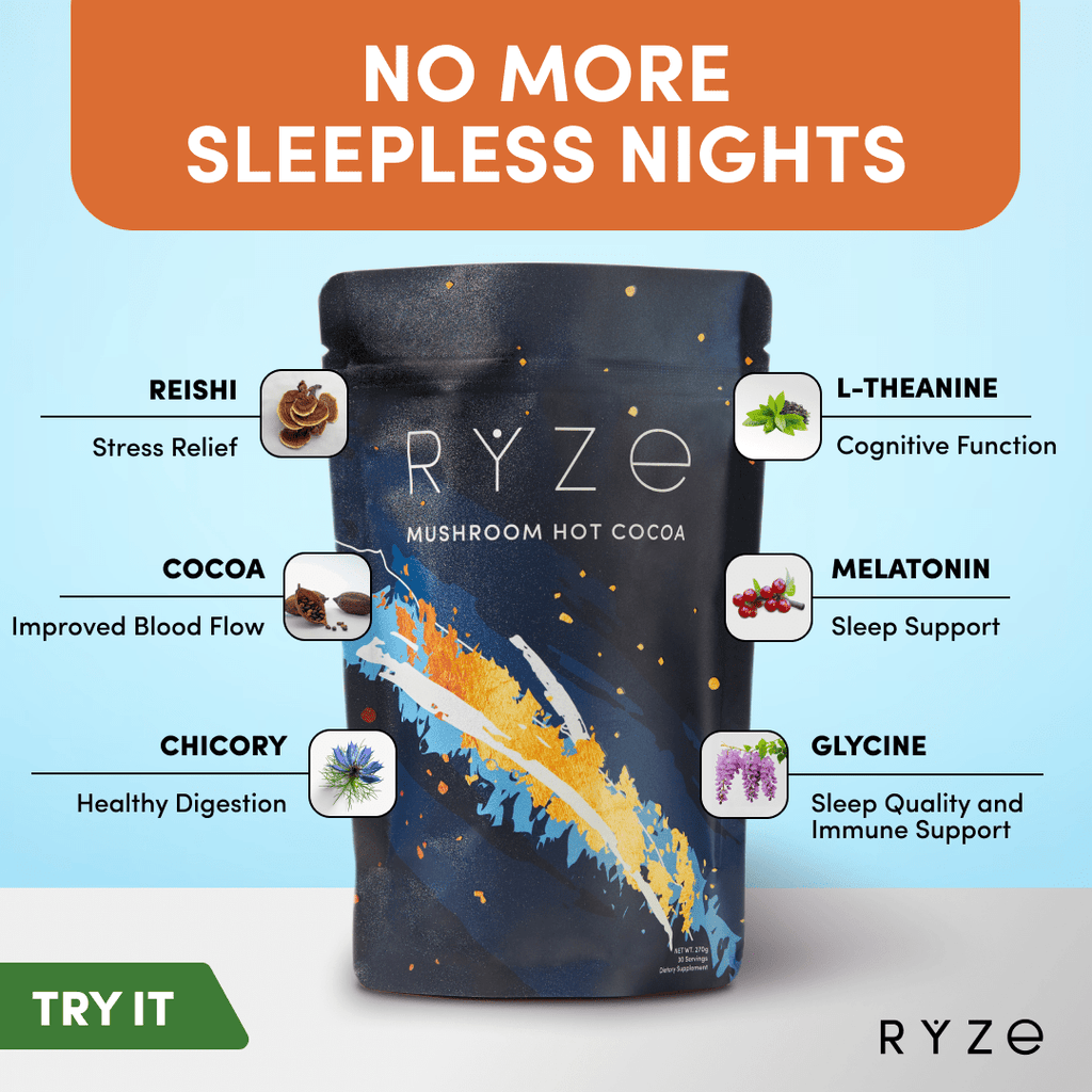 Hot Cocoa - with 6 Sleep Superfoods to Help Fall Asleep and Stay Asleep X1 ZX